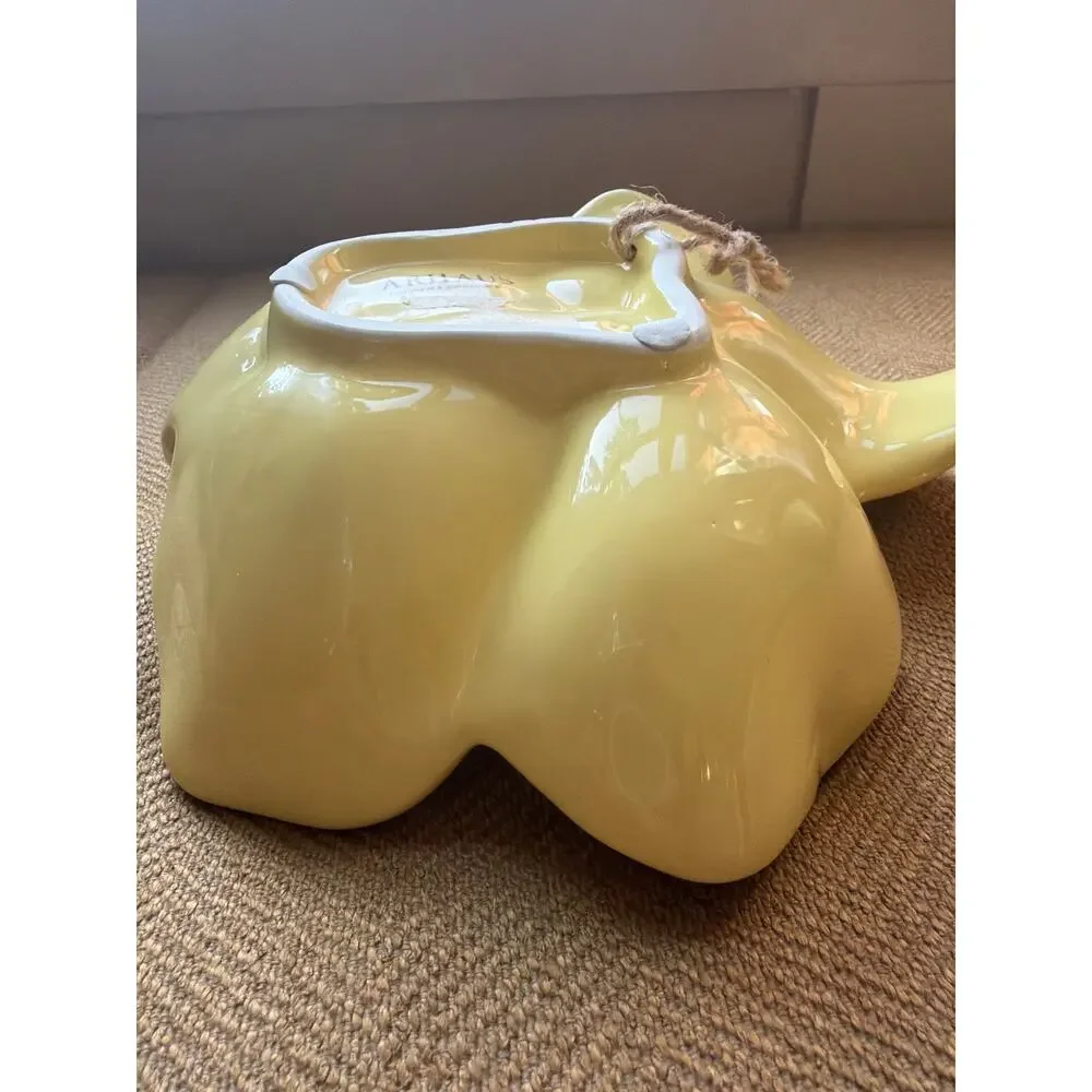 One Arhaus Yellow Magnolia Plates Flower Wall Hanging Decor Bowl 8” FLAW